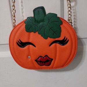 Betsey Johnson Pumpkin Bag NWOT Perfect Condition.